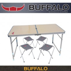 버팔로 아파치 2폴딩 캠핑 테이블 5종세트 (높이조절가능)